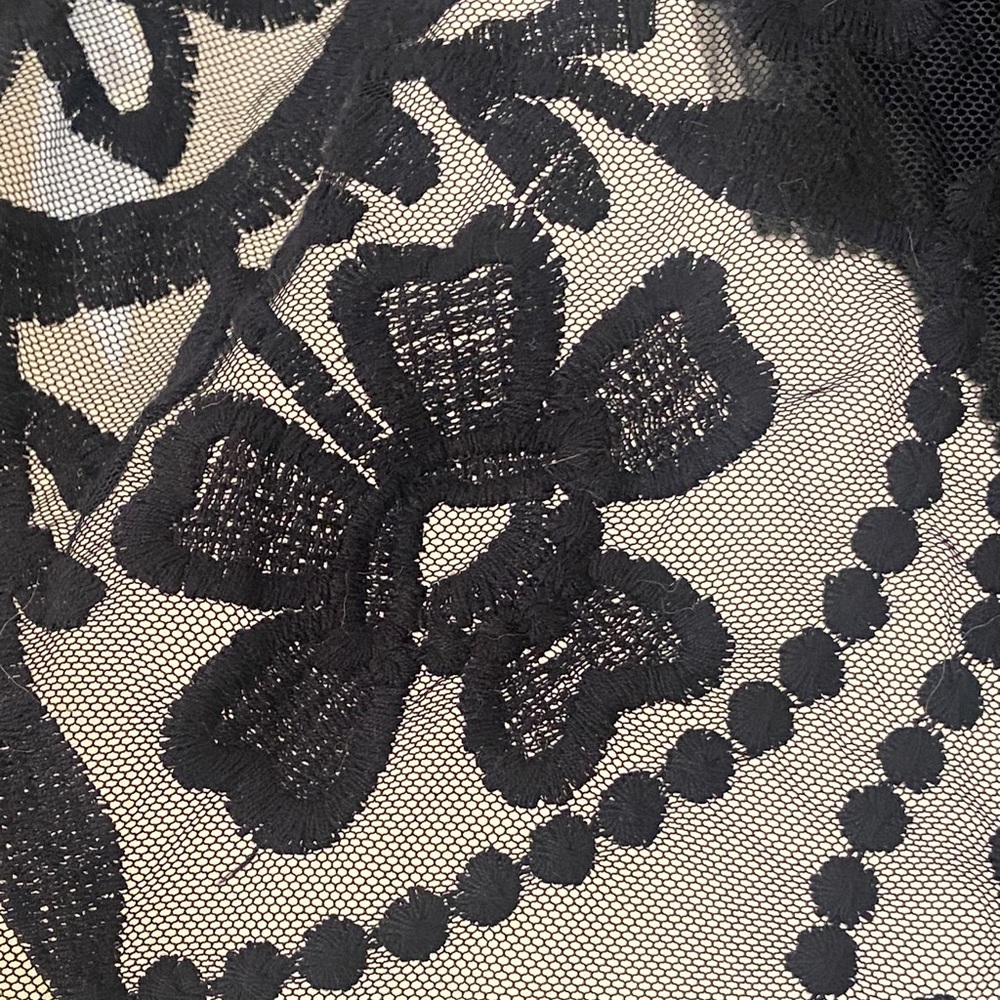 Umgee Boho Sheer Lace Kimono Cardigan, Flowers, Swim Cover-Up, Size Medium - Picture 5 of 13